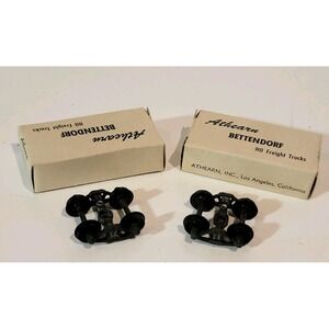 Vintage HO Scale Metal Trucks  Bettendorf Athearn Model Train Parts Lot Of 5 New